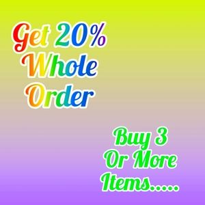 Offer- Get 20% Off Whole Order of 3 or more items